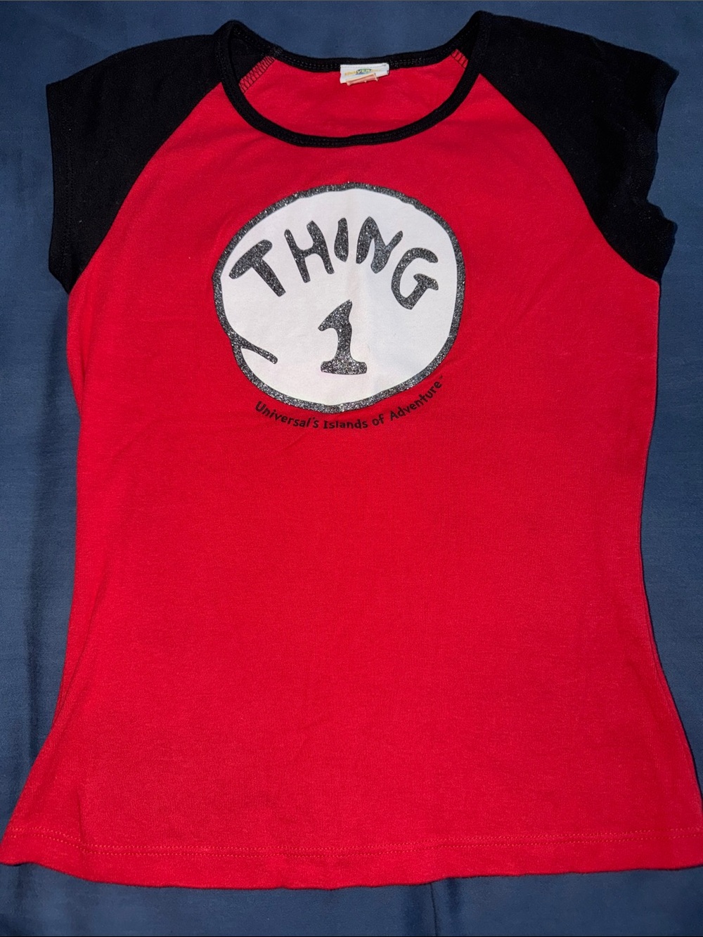 Universal Studios Islands of Adventure Dr Seuss Thing 1/2 Top